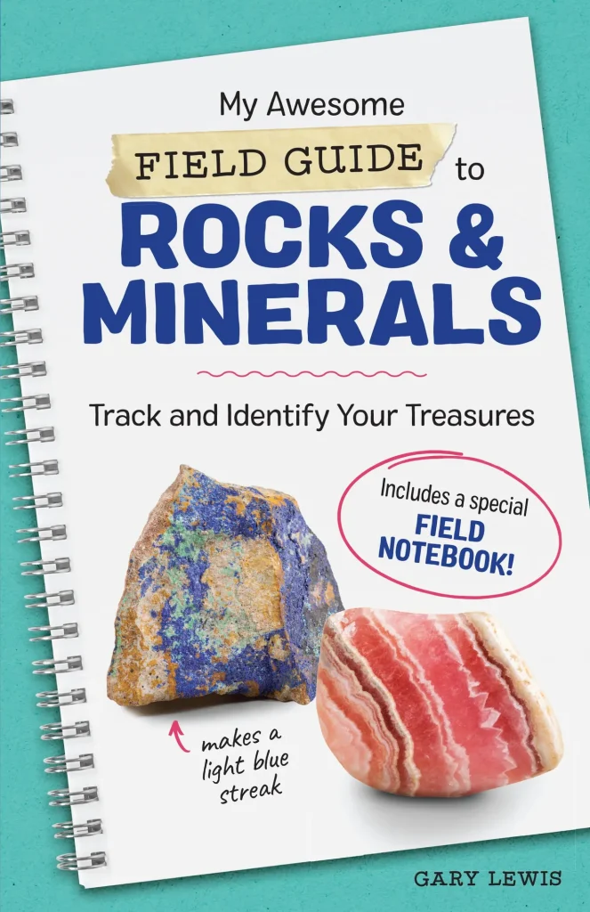 Cover of My Awesome Field Guide to Rocks & Minerals: Track and Identify Your Treasures by Gary Lewis.